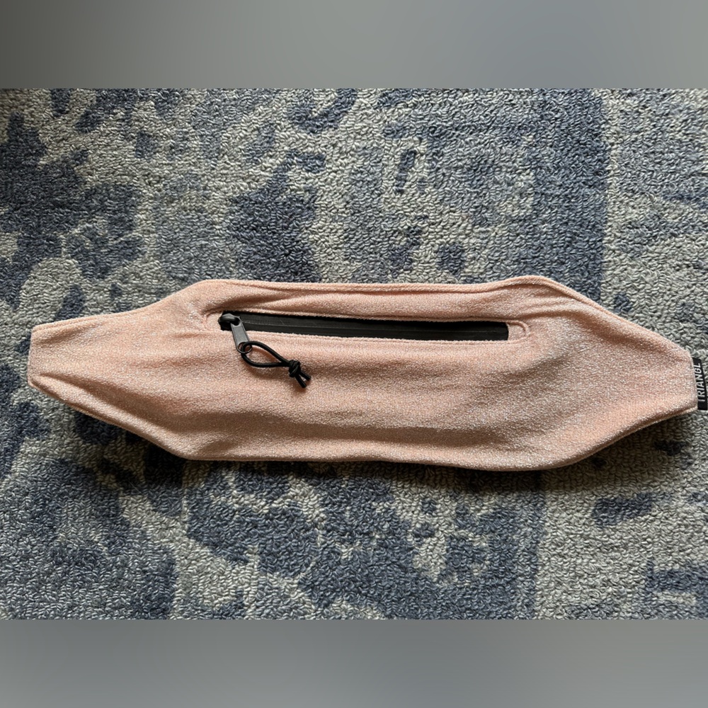 Triangl Light Pink Sparkly Fanny Pack/Crossbody. Never used